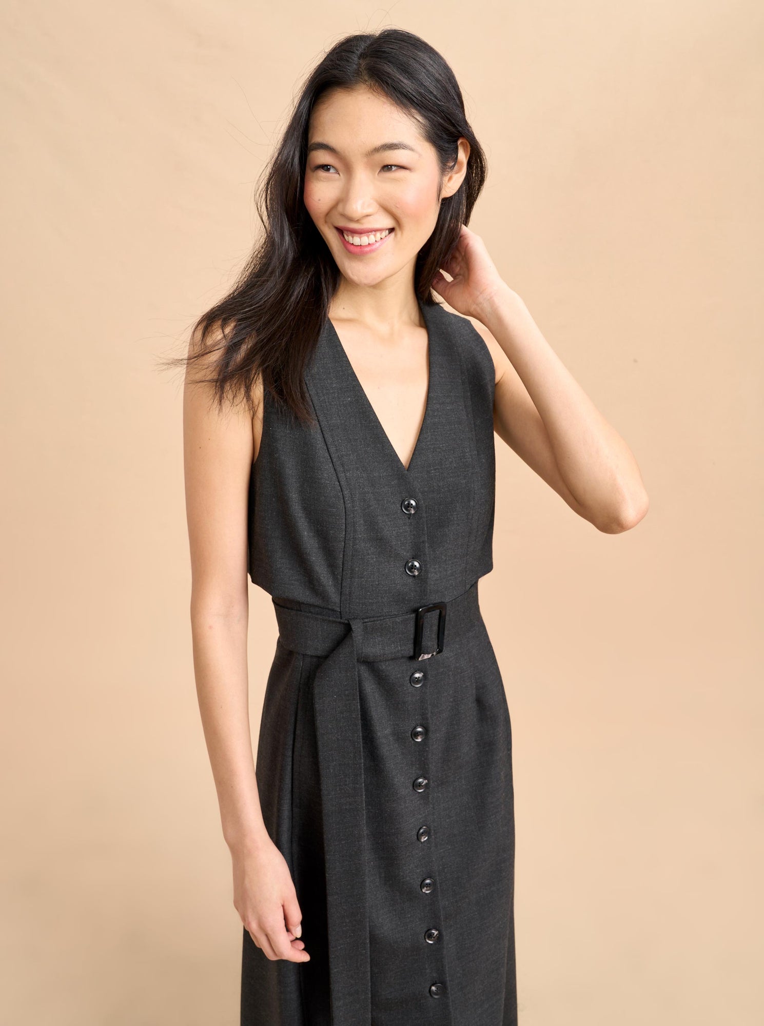 Marceau Dress | Charcoal
