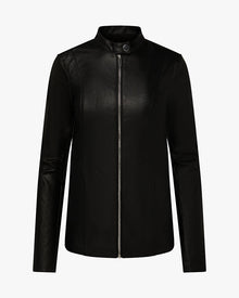 Vegan Leather Moto Jacket | Black