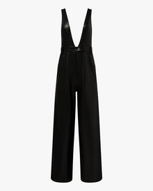 Deep V Flare Overall | Black