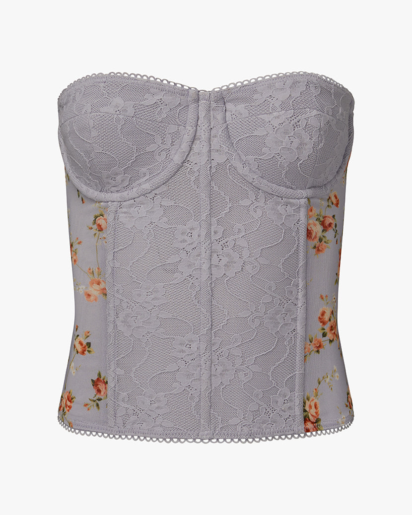 Lace Corset | Icelandic Blue