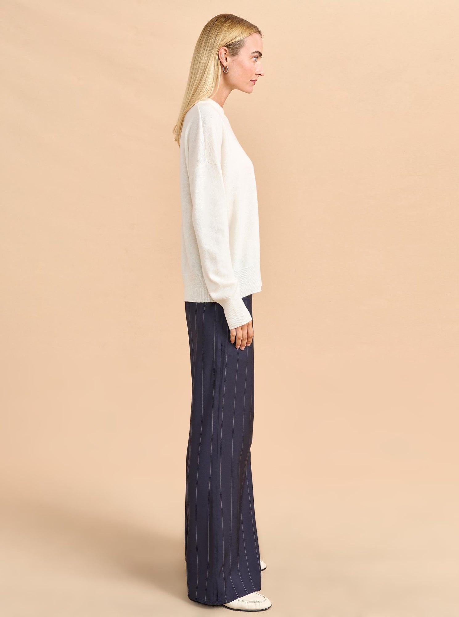 Solid Marin Lite Sweater | Cream