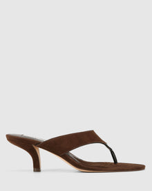 Womens | Marley Suede Heel | Brown