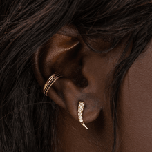 Women | White Diamond Ear Crawlers | 14k White Gold