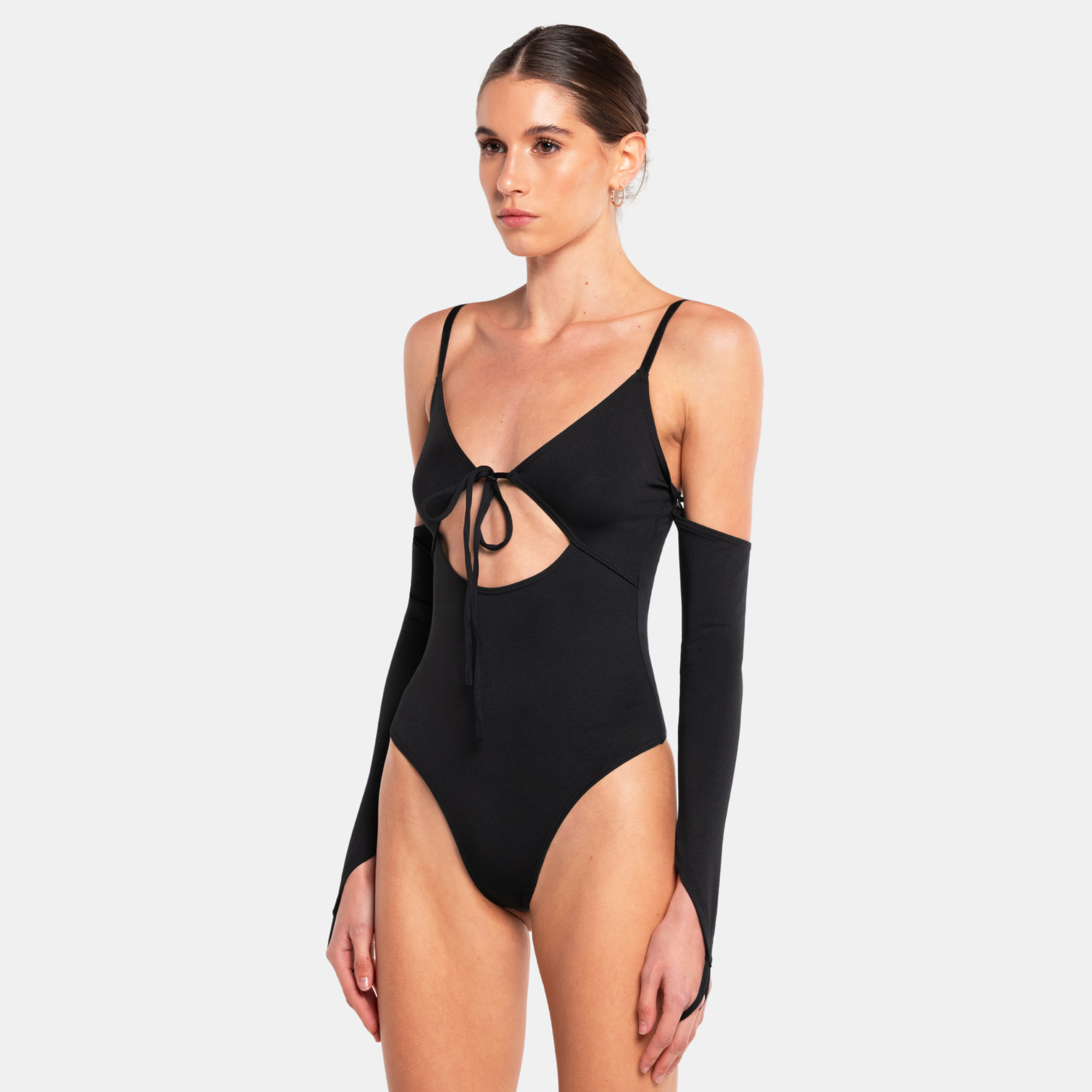 OW Collection Matilda Bodysuit | Black Caviar