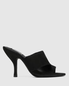 Womens | Maxime Suede Heel | Black