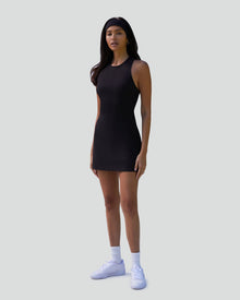 Jersey Racerback Mini Dress | Jet Black