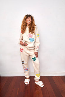 How's Your Heart Today Sweatpants | Cloud Cream