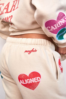 How's Your Heart Today Sweatpants | Cloud Cream