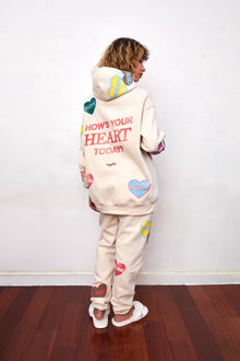 How's Your Heart Today Sweatpants | Cloud Cream