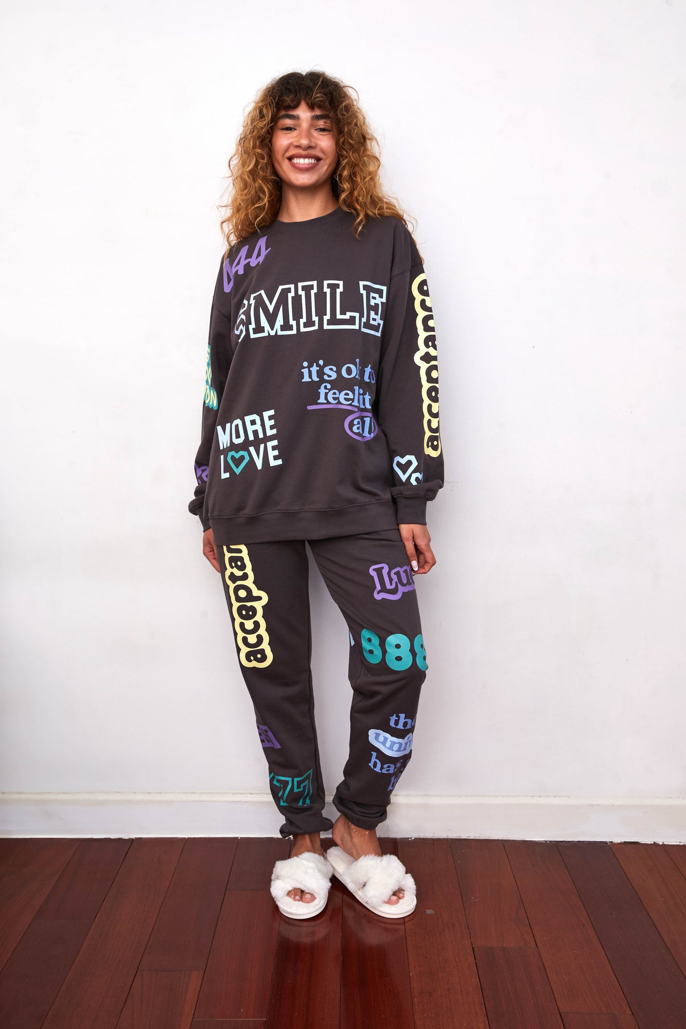 Affirmations Crewneck | Charcoal