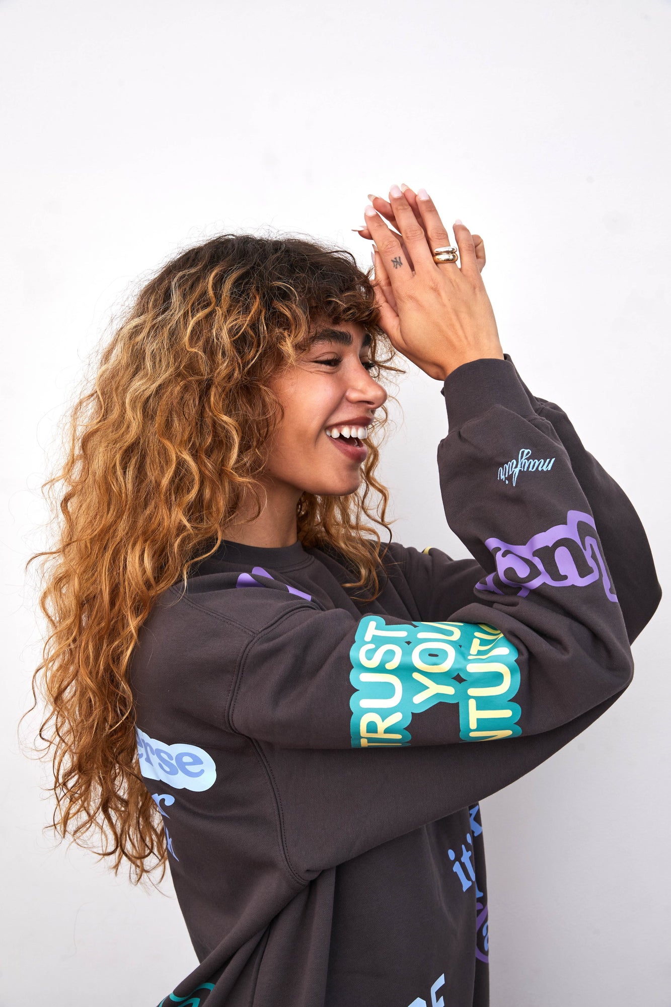 Affirmations Crewneck | Charcoal