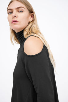 Zoya Sweatshirt Tunic | Black
