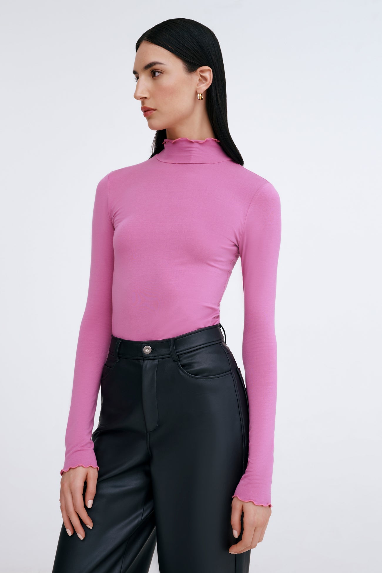 Forsythe Turtleneck | Hot Pink
