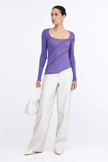 Melody Sheer Top | Violet