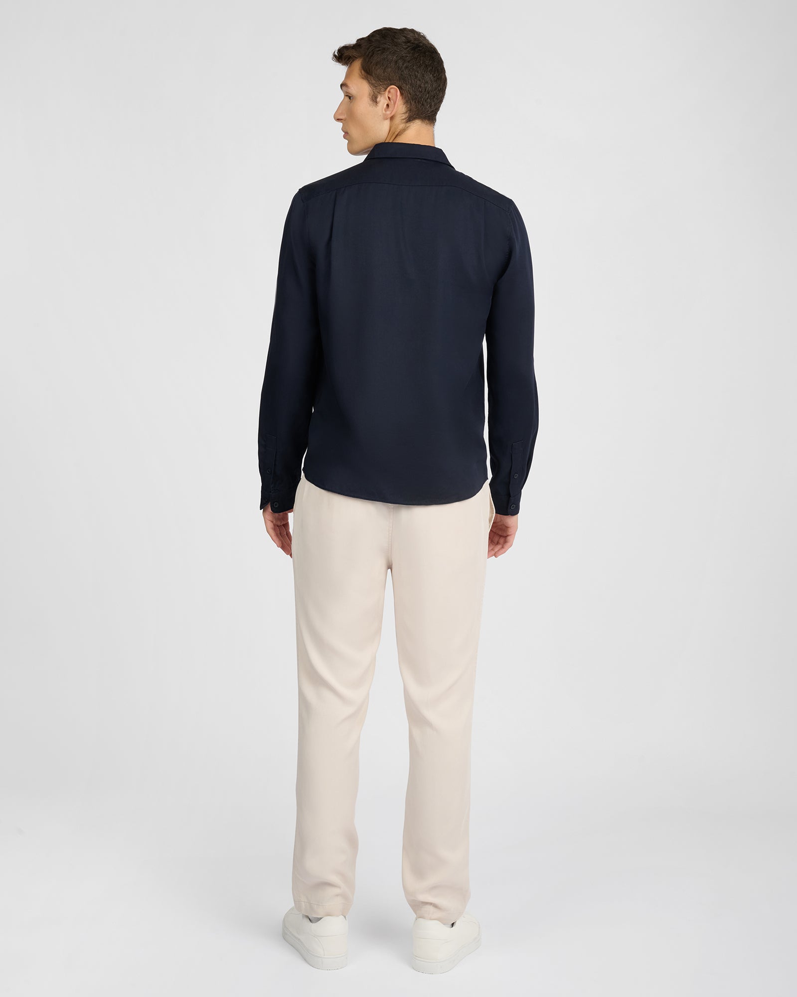 Mens | Lyocell Tapered Trouser | Lunar Grey