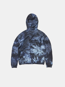 Man Balaclava Sweater - Navy Wave Dye - flat lay -front