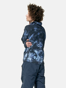 Man Balaclava Sweater - Navy Wave Dye - back