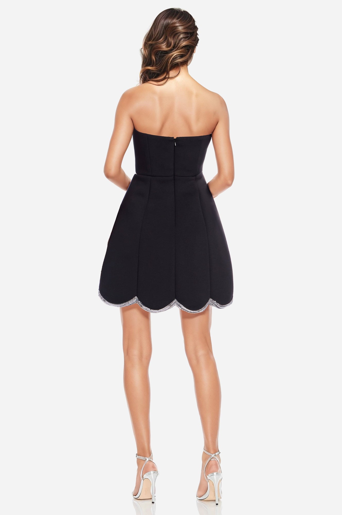 ONE33 SOCIAL | The Abigail Black Strapless Mini Cocktail Dress | Black