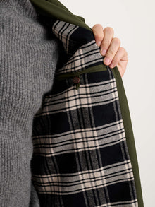 Men | Irving Trench Coat | Water Resistant Nylon Army Olive