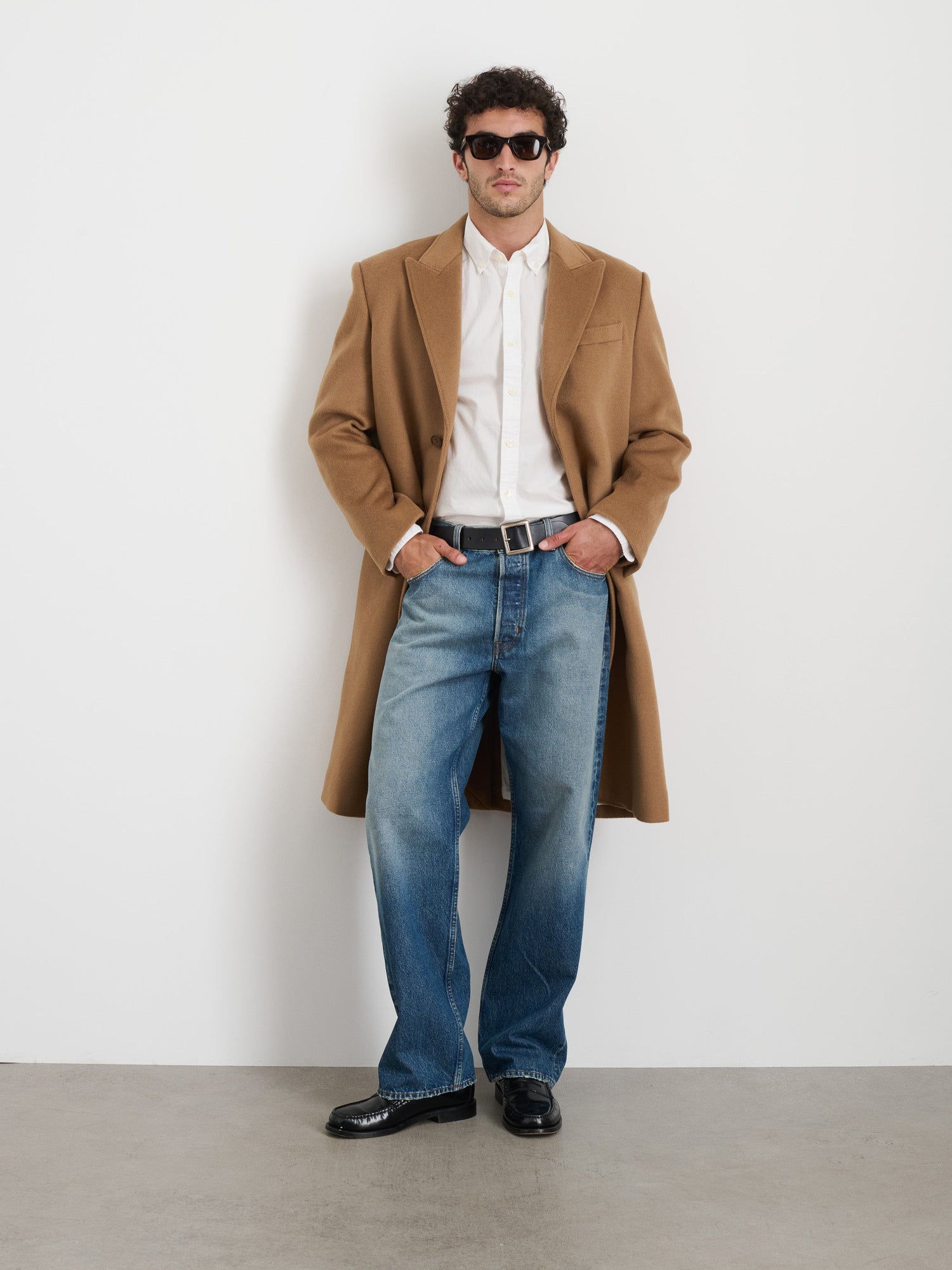 Men | Abram Top Coat | Wool Camel
