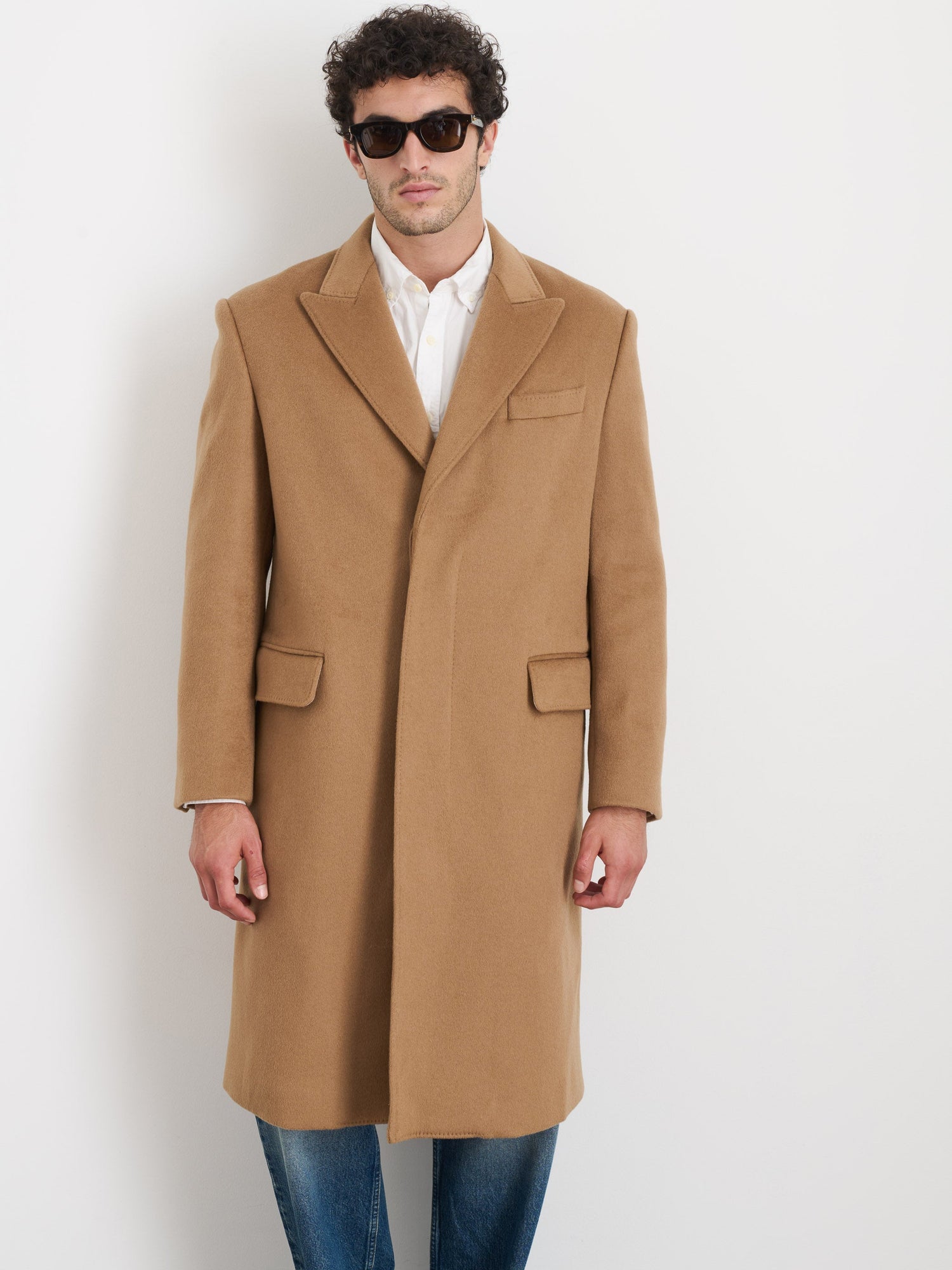 Men | Abram Top Coat | Wool Camel