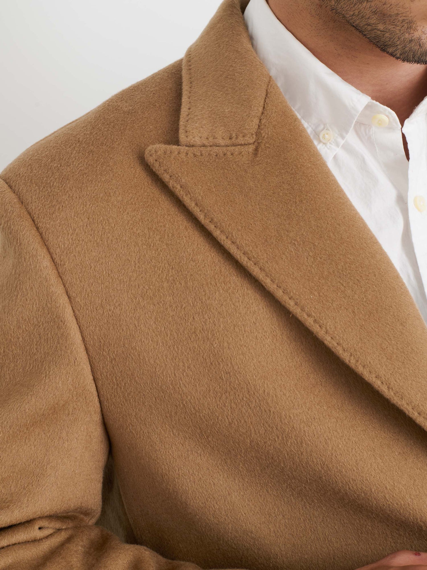 Men | Abram Top Coat | Wool Camel
