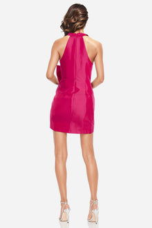 ONE33 SOCIAL | The Amira Hot Pink Bow Mini Cocktail Dress | Pink