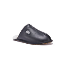 MENS CLOSED MULE LEATHER BLACK - Australia Luxe Collective