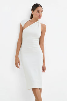 Manhattan Sleeveless Midi Dress | Off White