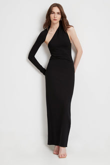 Manhattan Slit Gown | Black