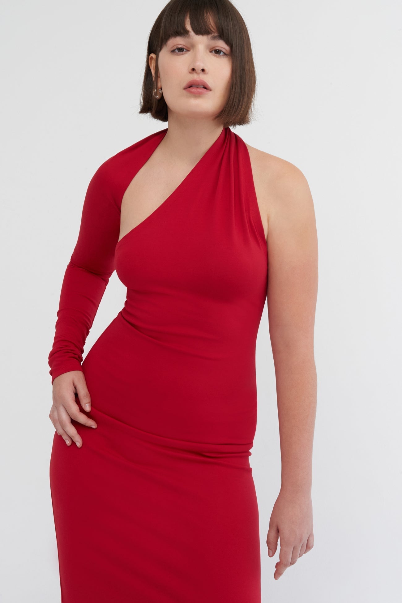 Manhattan Slit Gown | Red