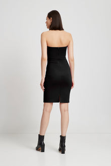 Metro Strapless Dress | Black