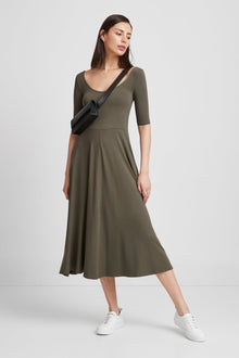 Innogen Dress | Olive Green