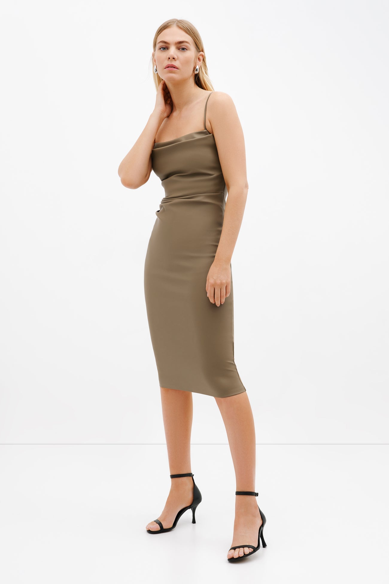 Rockefeller Slip Dress | Taupe