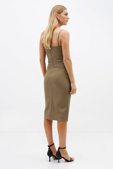 Rockefeller Slip Dress | Taupe