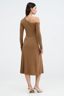 Angela Dress | Chestnut Brown