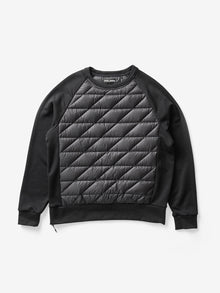 Man DOWN CREw SWEATER - Black - flat lay