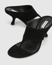 Womens | Mercer Suede Heel | Black