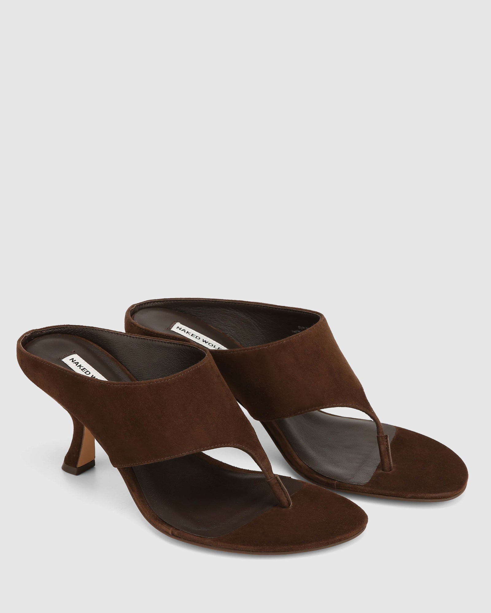 Womens | Mercer Suede Heel | Brown