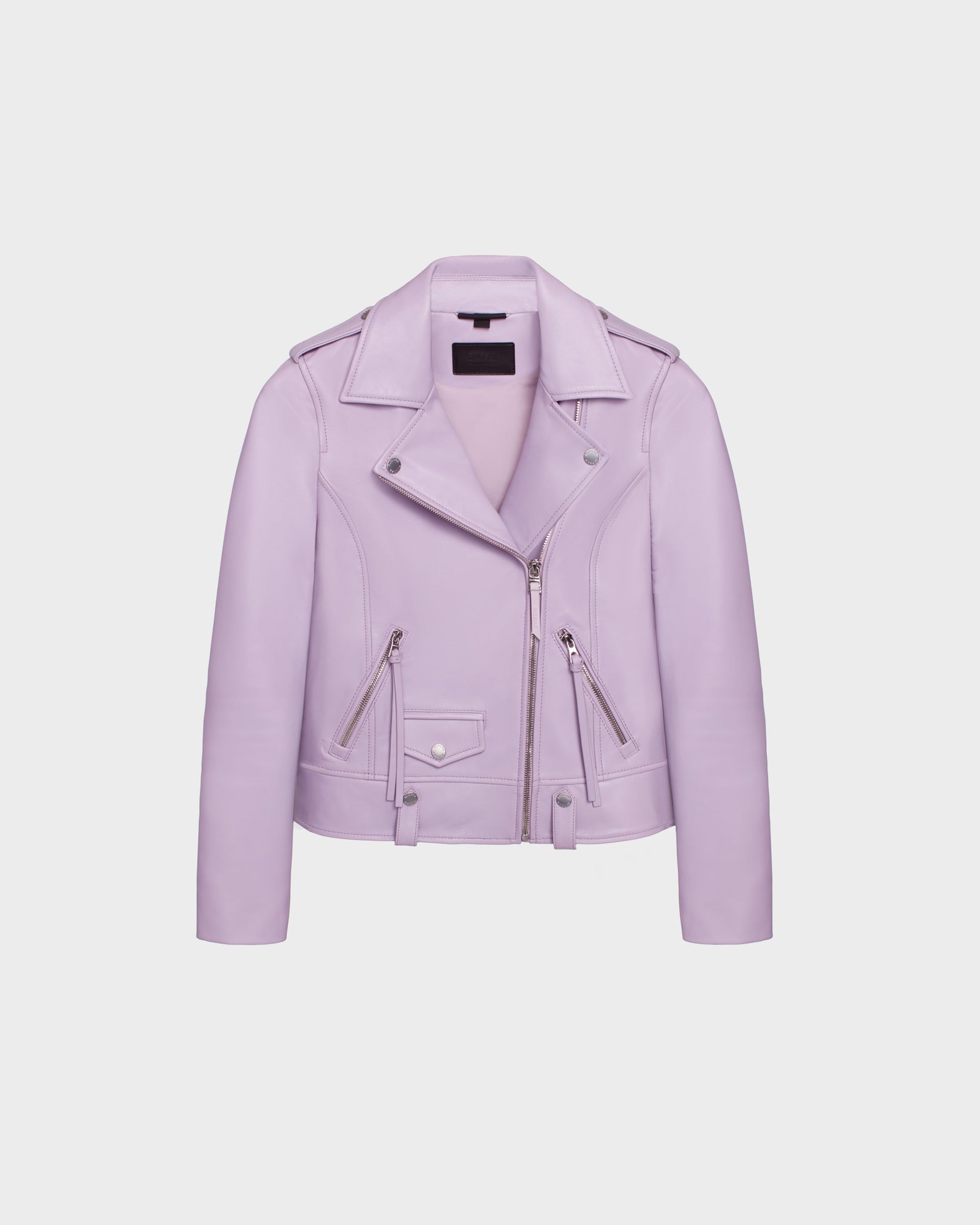 Women | Leather Jacket MERGO 8124034 | Lilac Foam