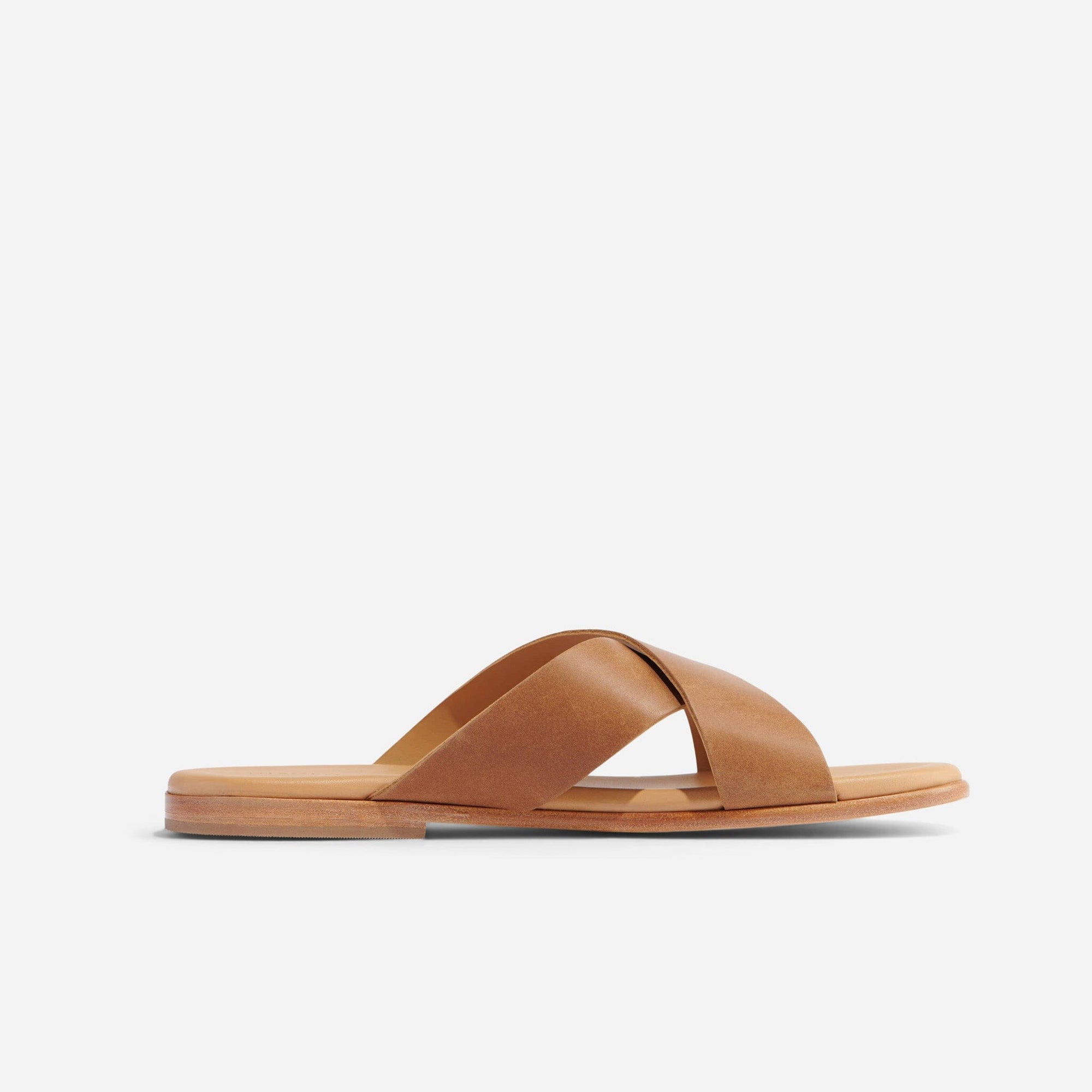 Mens | Dante Cross Strap Sandal | Tobacco