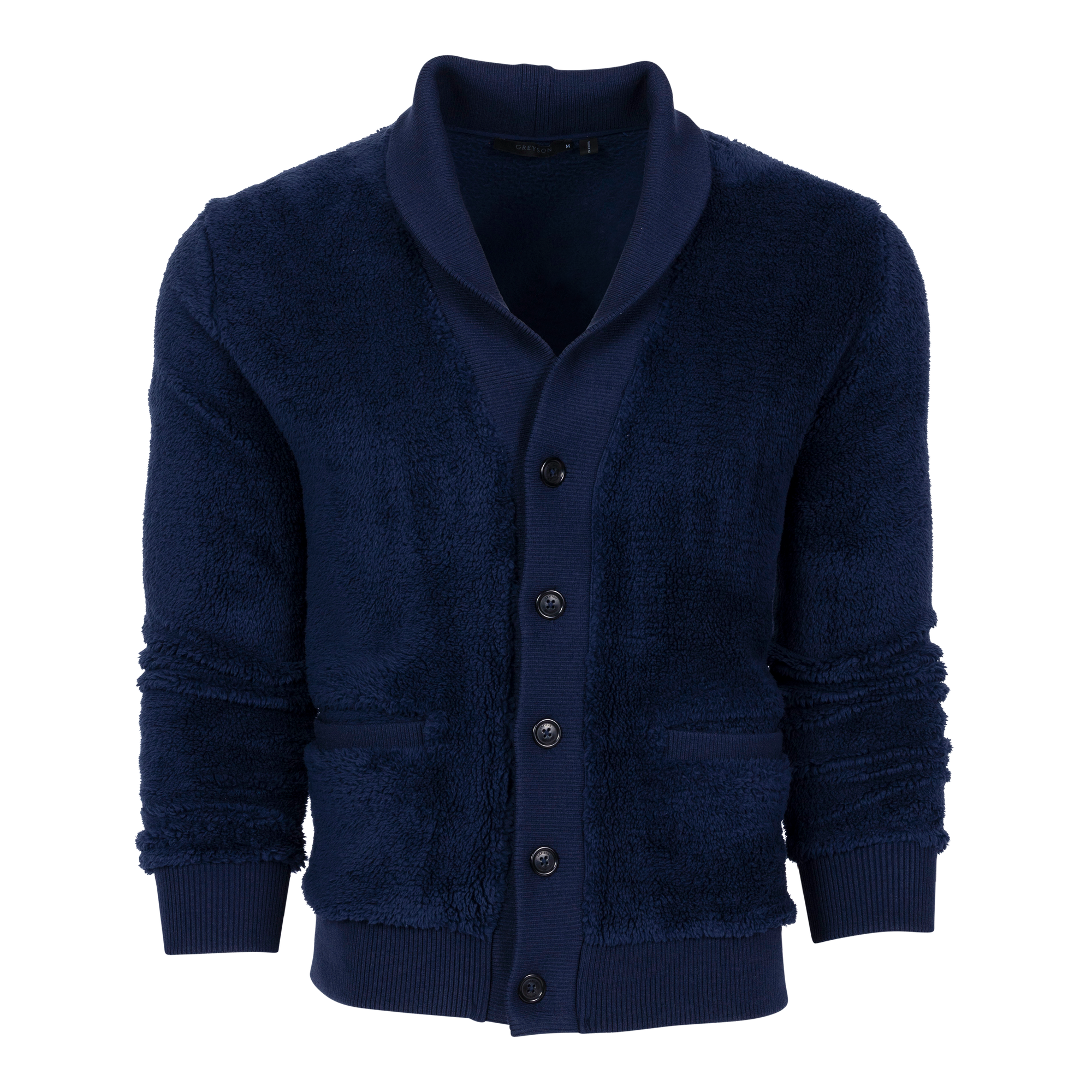 Men | Mississauga Sherpa Cardigan | Maltese Blue