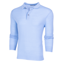 Men | Saratoga Sweater Long Sleeve Polo | Wolf Blue