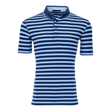 Men | Wolastoq Polo | Maltese Blue/Delphinium/Falcon