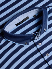 Men | Wolastoq Polo | Maltese Blue/Delphinium/Falcon