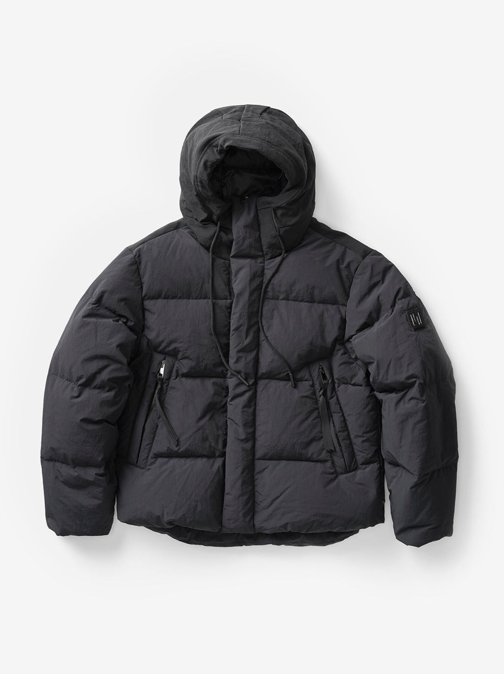 Man FOWLER DOWN JACKET - Black - flat lay - front