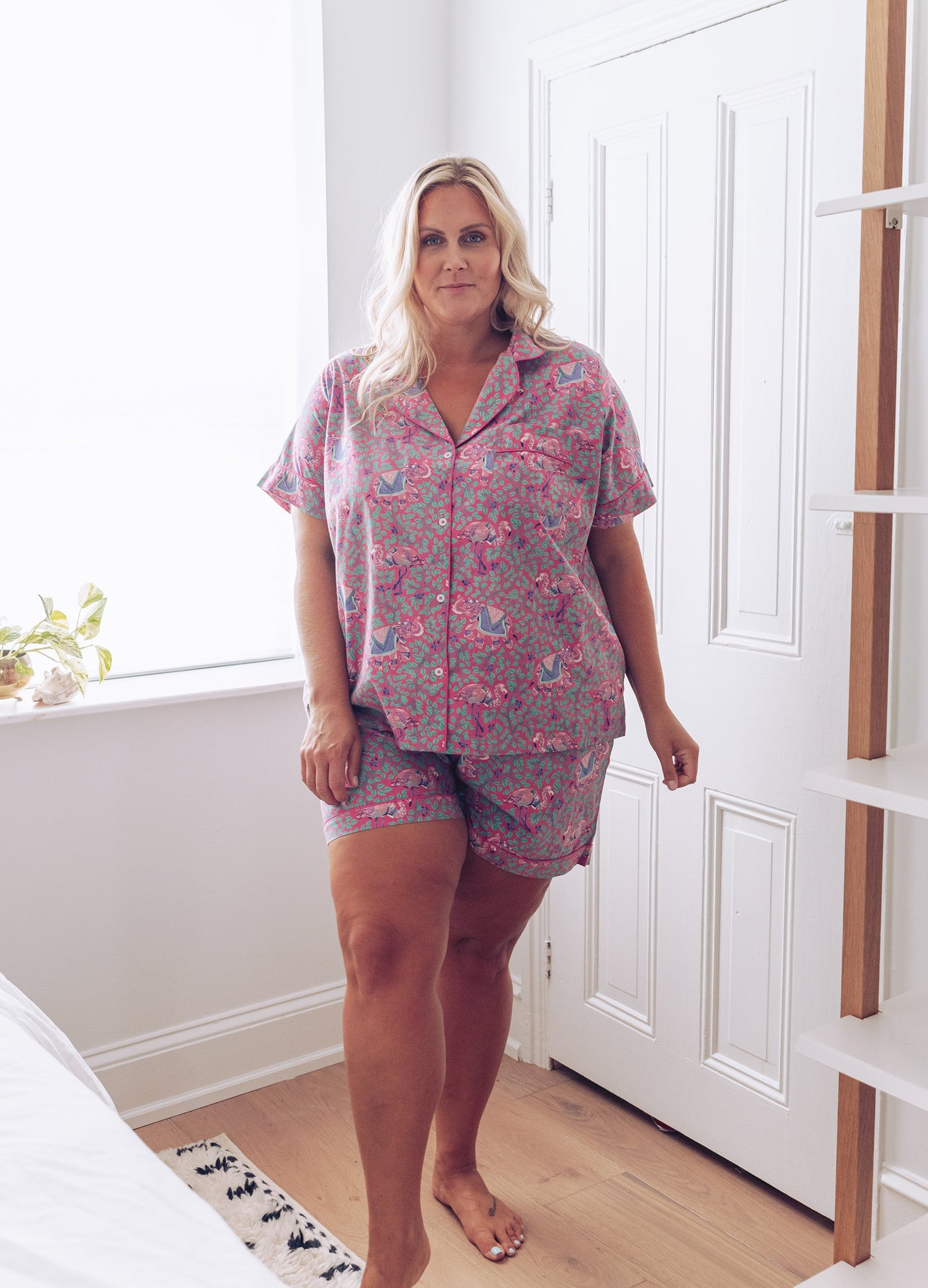 Flamenco - Short Sleep Set - Fuchsia - Printfresh