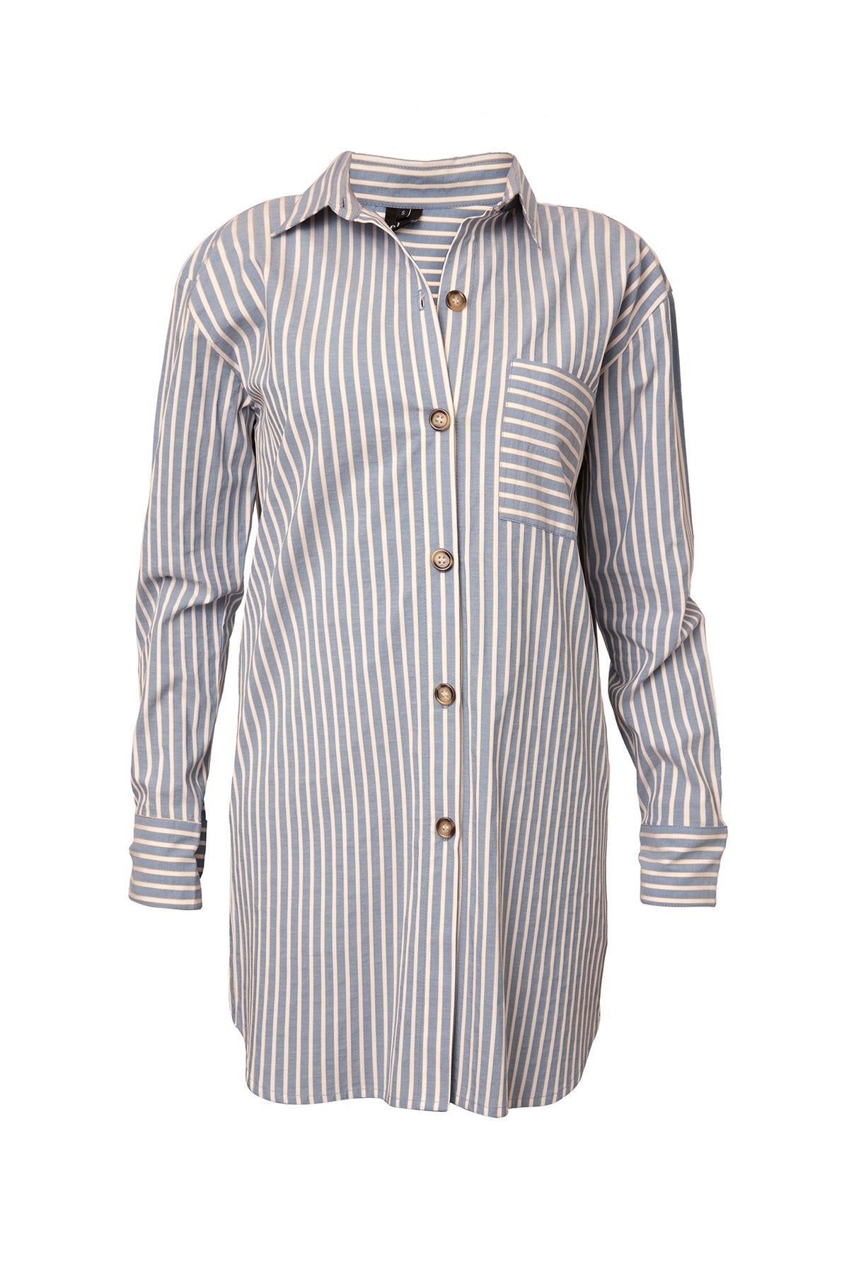 Hamptons Shirt Dress | Blue