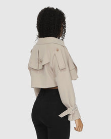 Women | Manhattan Cropped Trench | Sand
