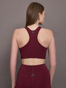 Michi | Instinct Longline Bra | Burgundy